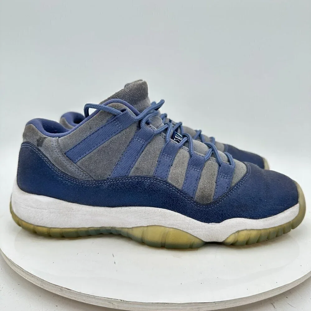 Nike Air Jordan 11 Retro Low Youth Size 6Y Women 7.5 580521-408 Blue Moon Shoes